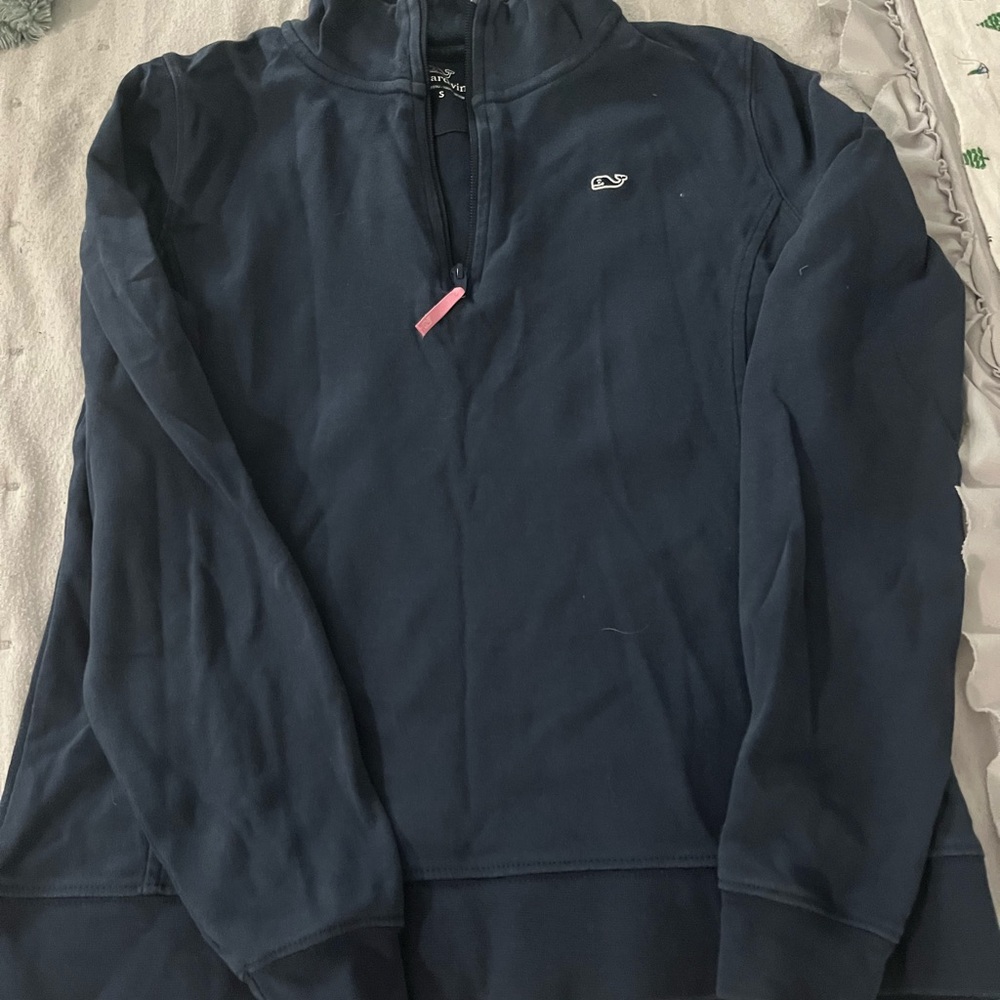 Vineyard Vines Navy Quarter-Zip Pullover